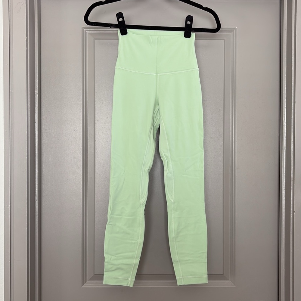 Lululemon Align High Rise Leggings in Creamy Mint 25”